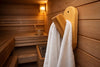 Cedar Sauna Hanger, Minimalist Wall Hook, Towel Rack for Sauna & Home