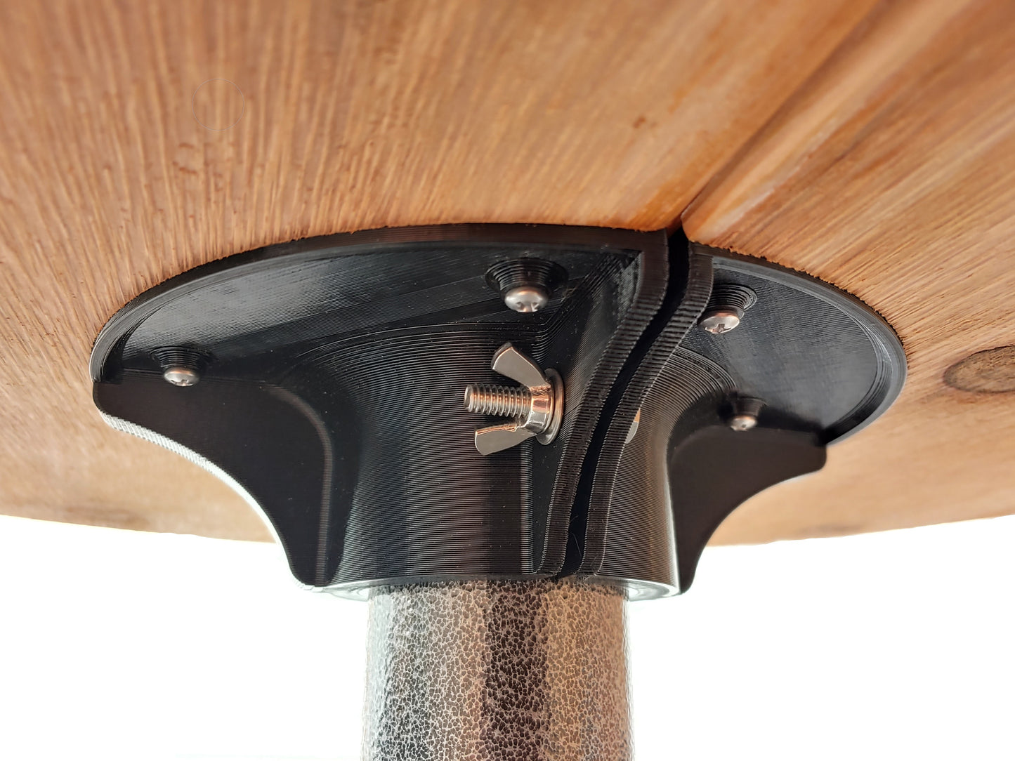 Basement pole bar table