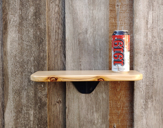 Indoor/outdoor cedar fence shelf, pair of two