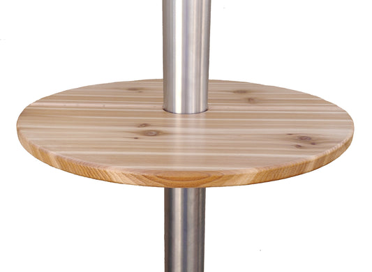 Basement pole bar table