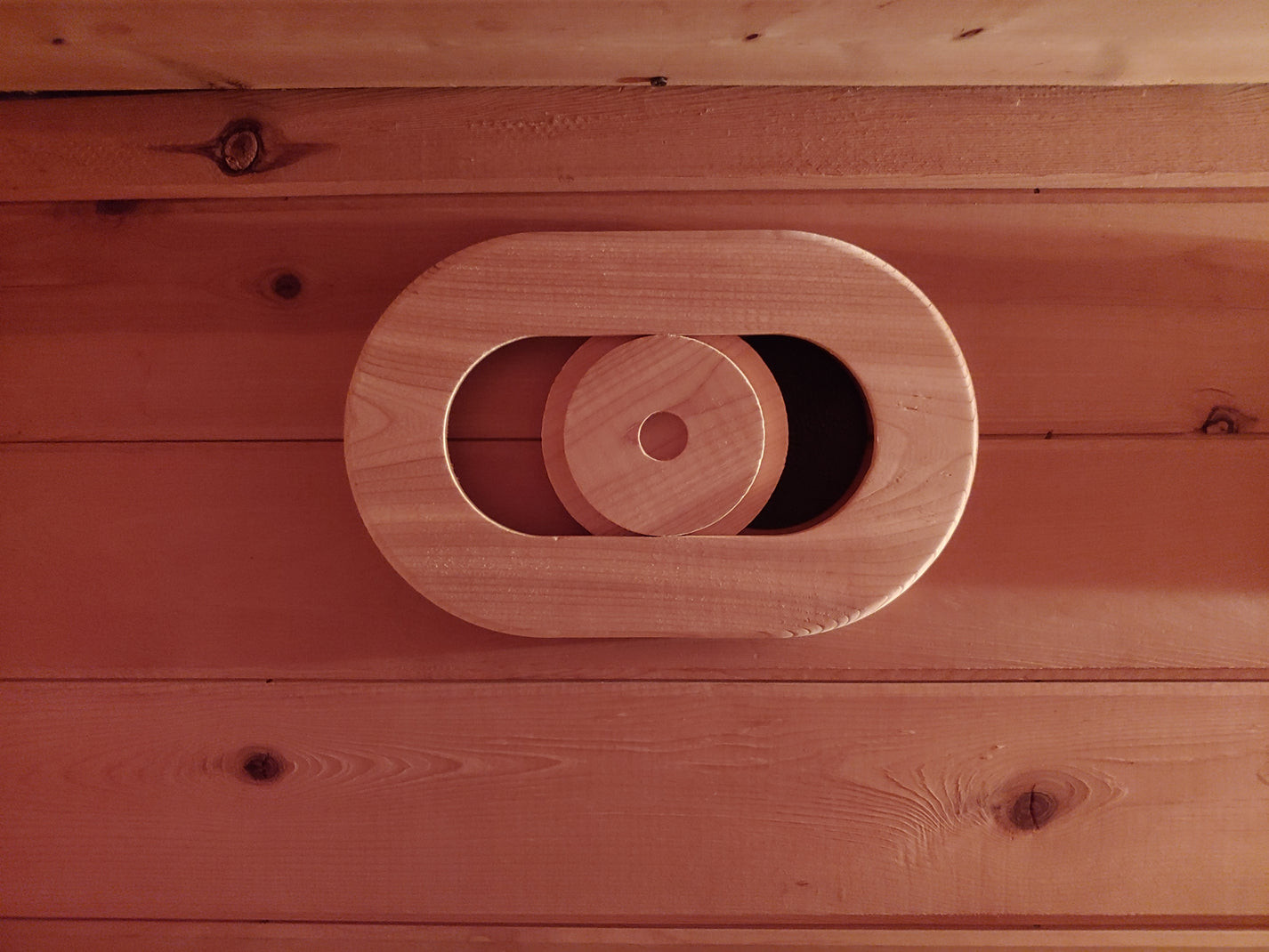 Sauna Vent Cover, developed w/ SaunaTimes Urban Wing