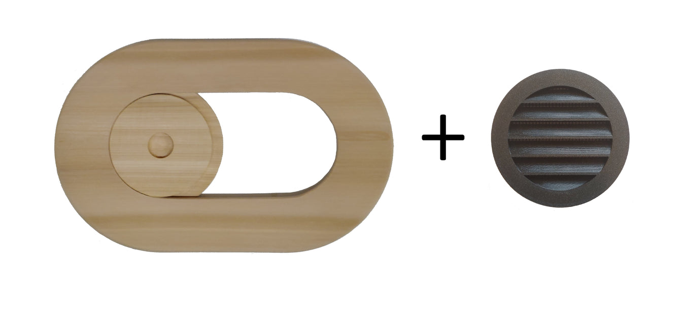 Sauna Vent Cover, developed w/ SaunaTimes Urban Wing